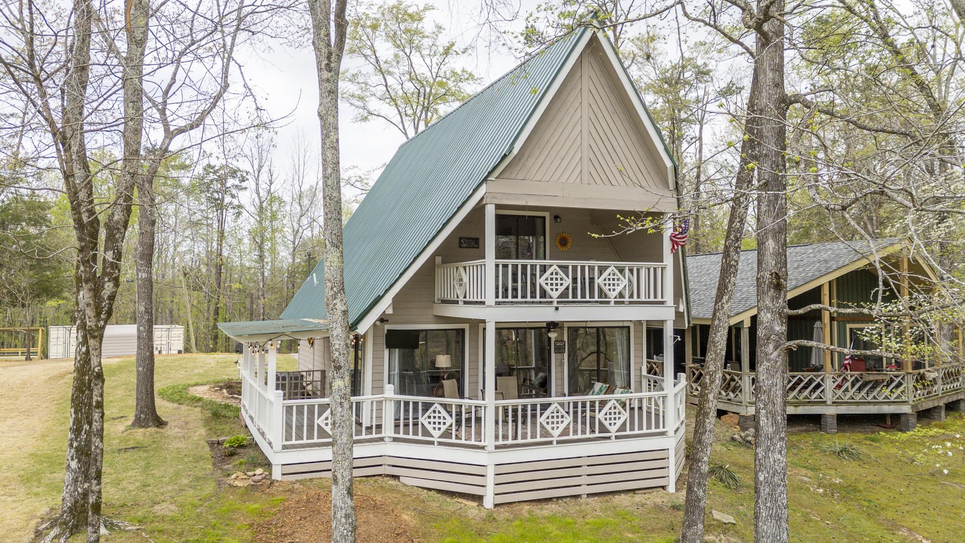 a front view of a house with swimming pool