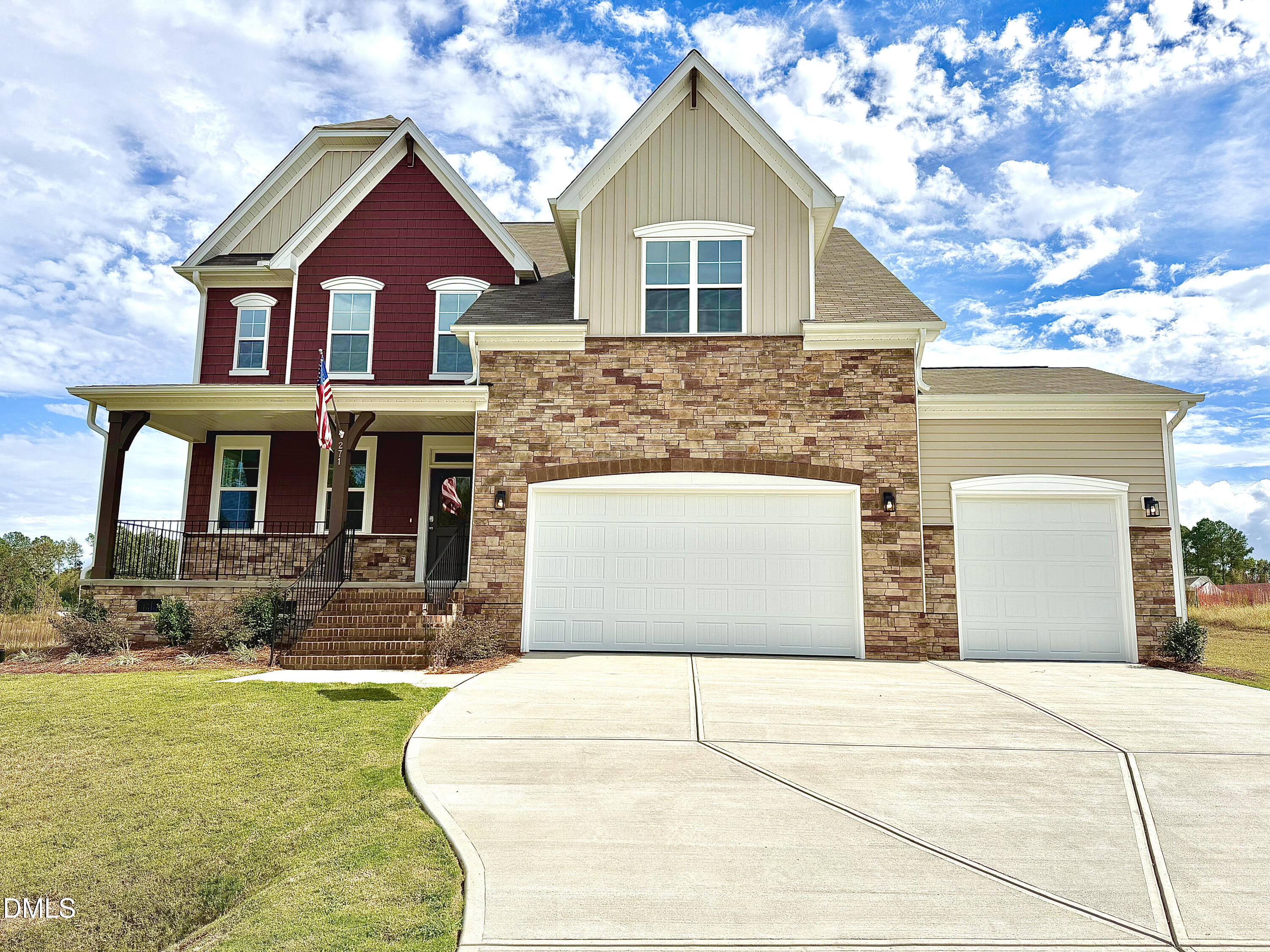 a front view of a house with yard