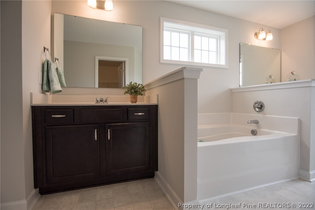 4095 Irwin Drive Aberdeen, NC 28315 - Photo 32 of 50 a bathroom with a sink and a mirror