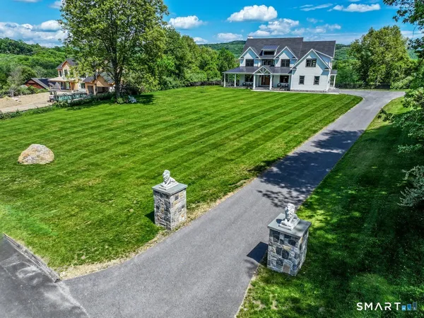 a house view with a garden space