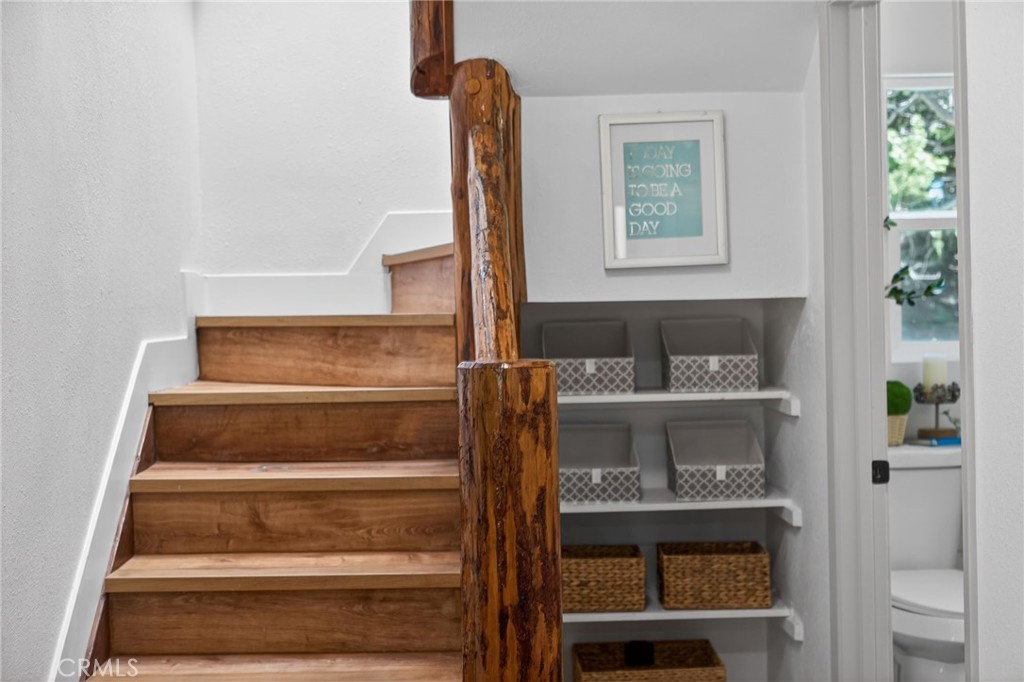1171 Bear Springs Road Rimforest, CA 92378 - Photo 42 of 43 a view of entryway and hall with wooden floor
