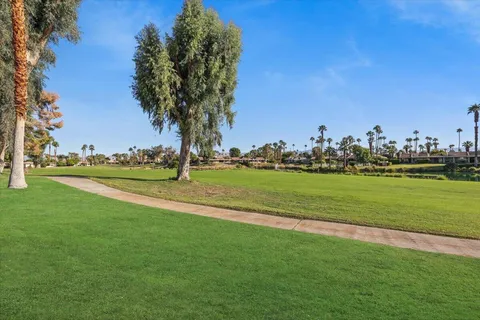 a view of field with grass and trees