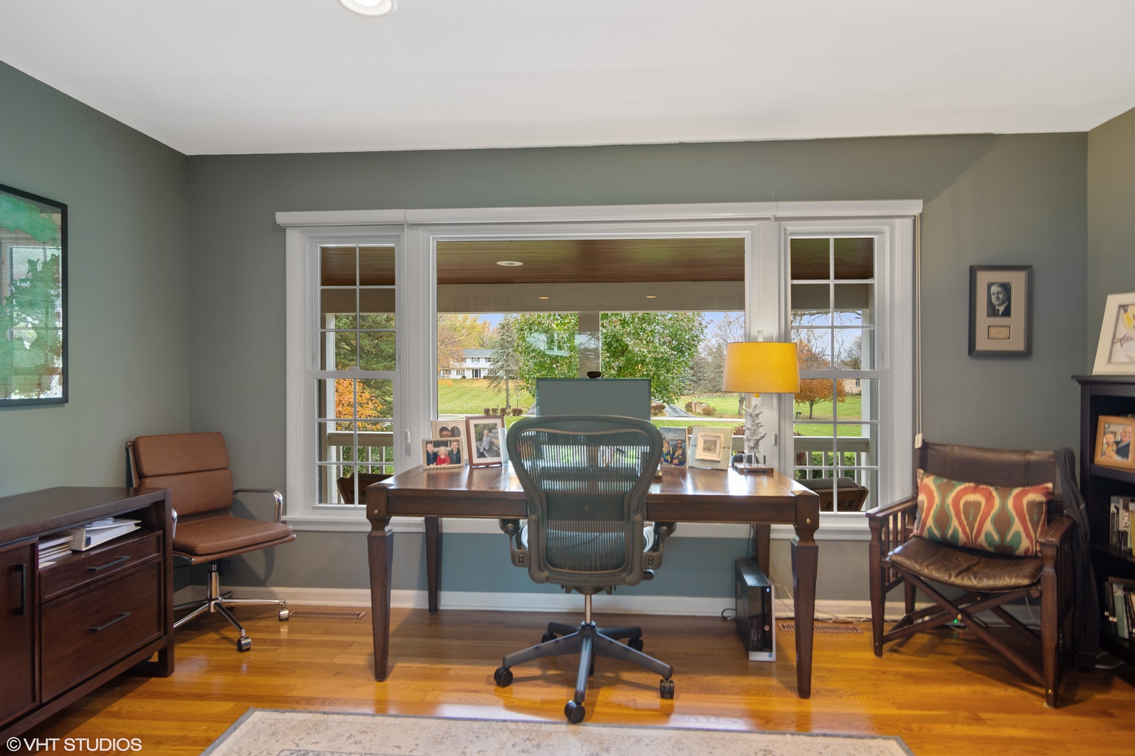 1601 Banbury Road Inverness, IL 60067 - Photo 17 of 36 a view of a workspace with furniture and a window