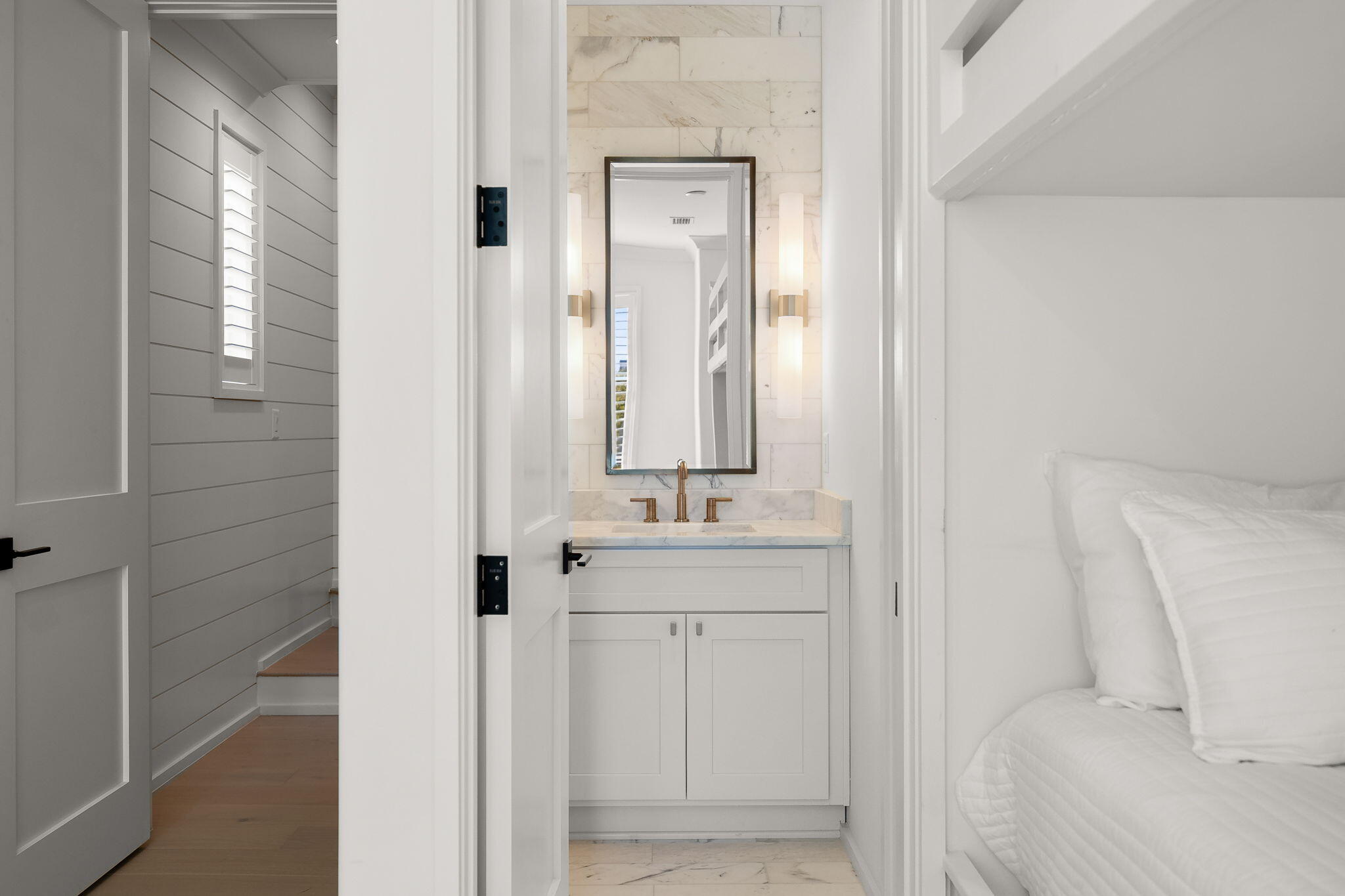 35 Seapointe Lane Santa Rosa Beach, FL 32459 - Photo 26 of 72 a bathroom with a sink and mirror with shower