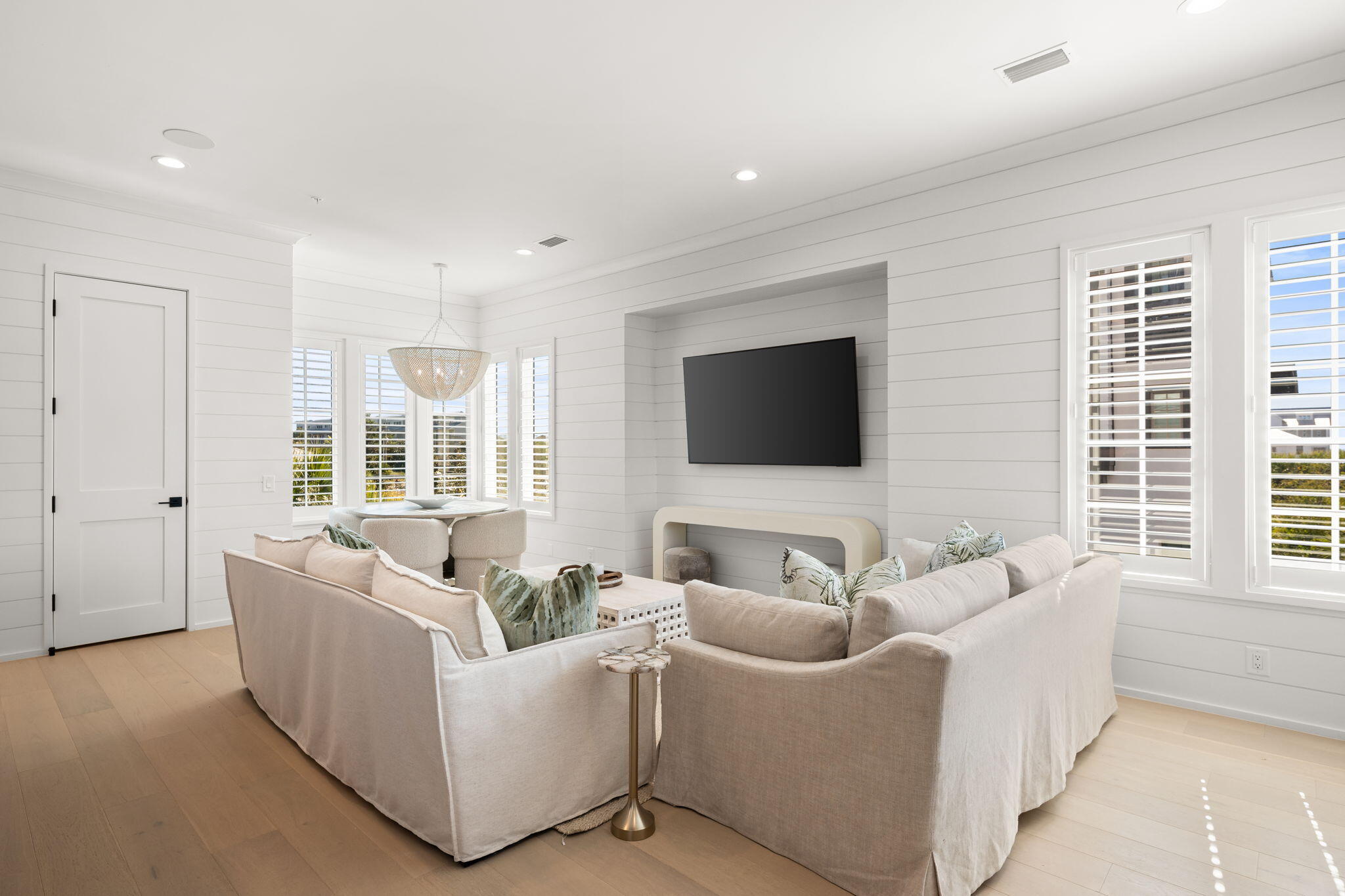 35 Seapointe Lane Santa Rosa Beach, FL 32459 - Photo 31 of 72 a living room with furniture and a flat screen tv