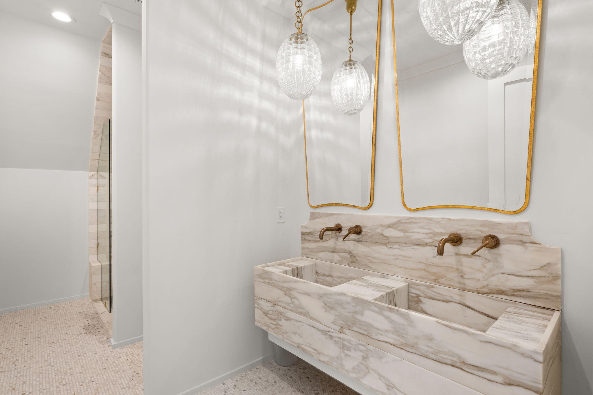 35 Seapointe Lane Santa Rosa Beach, FL 32459 - Photo 52 of 72 a bathroom with a double vanity sink and a mirror