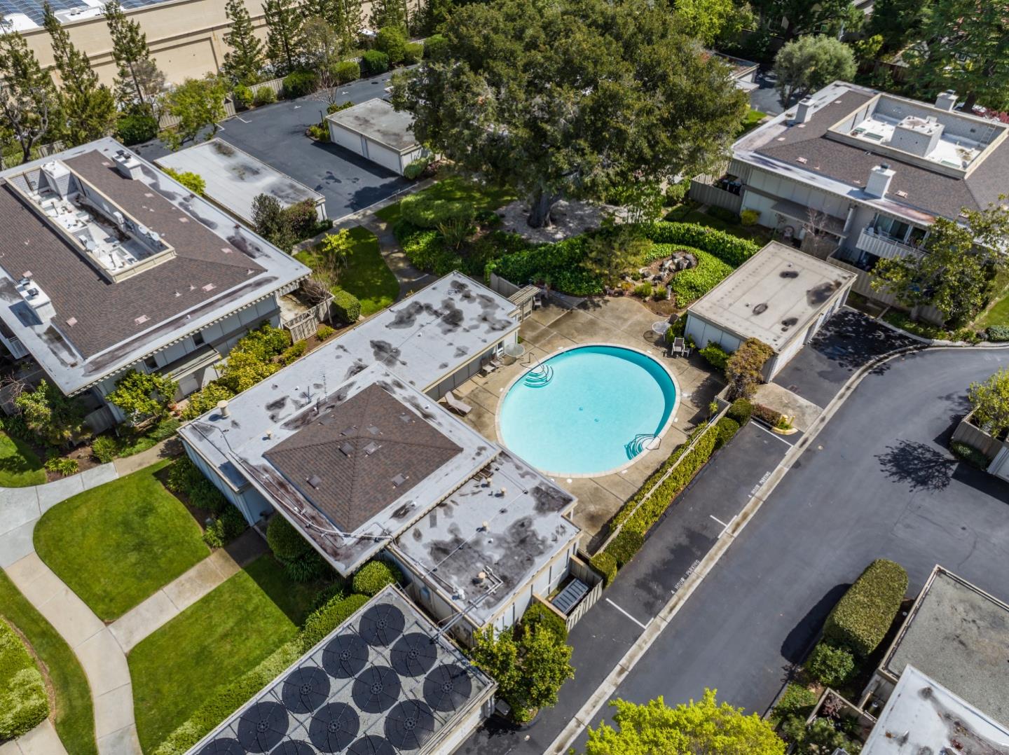 1 Los Altos Square Los Altos, CA 94022 - Photo 24 of 29 an aerial view of a house with a garden