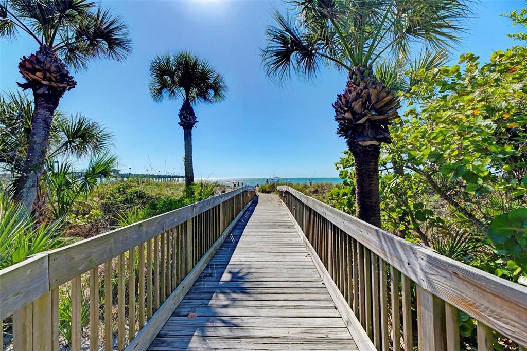 105 Dartmouth Road Venice, FL 34293 - Photo 71 of 100 a view of balcony with wooden fence and palm trees