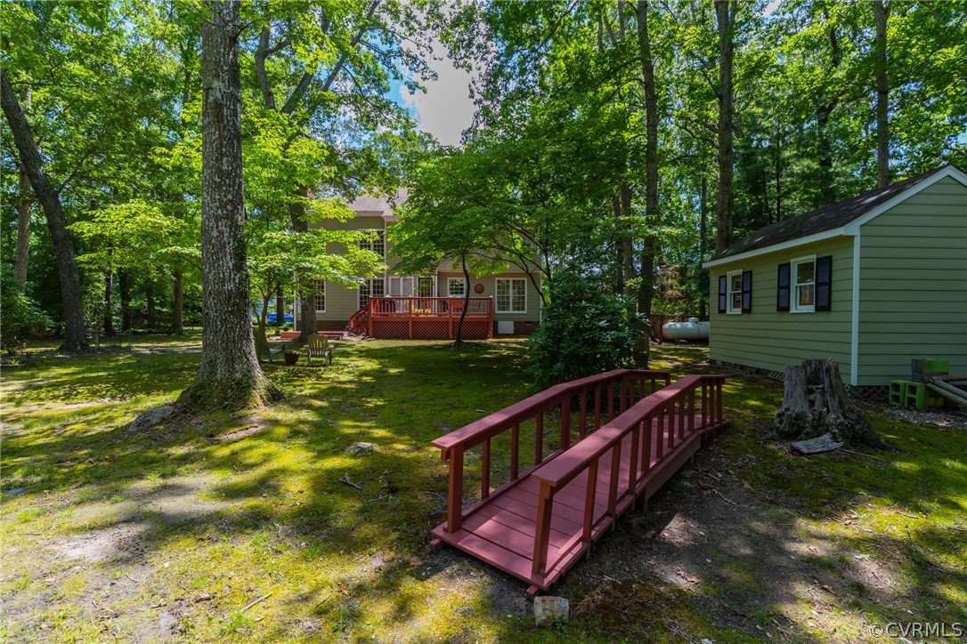 13340 Carters Way Road Chesterfield, VA 23838 - Photo 36 of 44 a view of a house with backyard and a trees