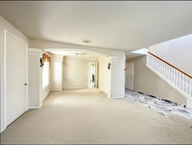 a view of an empty room