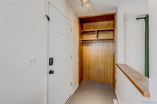 a view of walk in closet