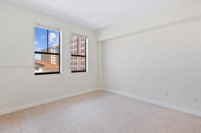 a view of an empty room