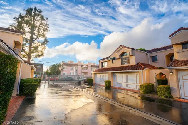 a view of a building with many windows