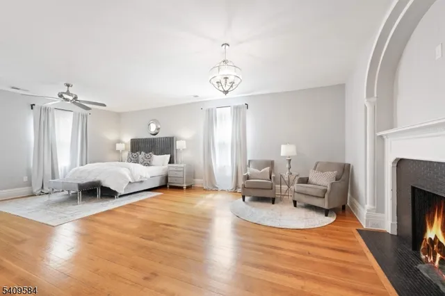 a bed room with a bed and a couch