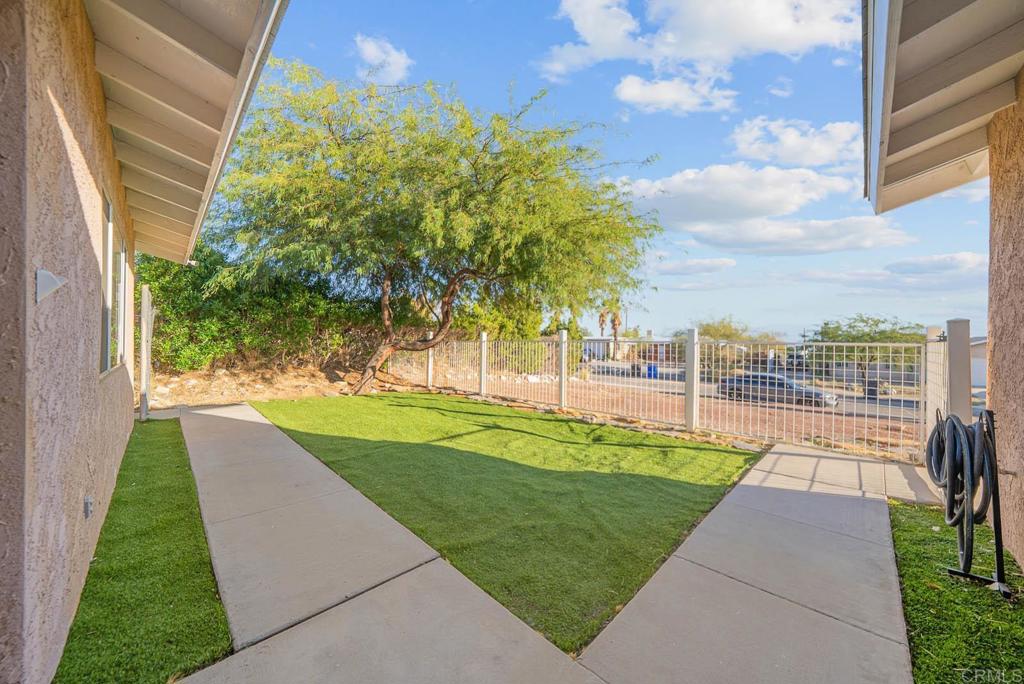 10981 Santa Cruz Road Desert Hot Springs, CA 92240 - Photo 25 of 43 a view of a backyard