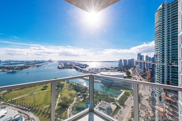a view of city from a balcony