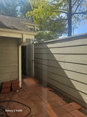 a view of a door of a house