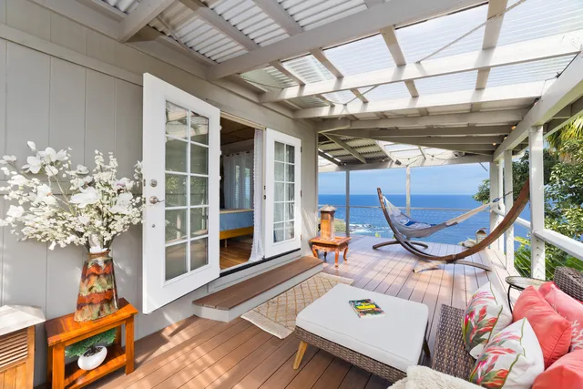 a view of an outdoor space with seating area