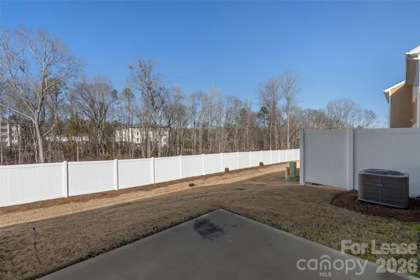 a backyard of a house