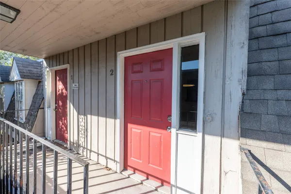 a view of front door