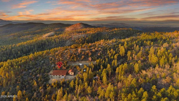 a view of lake and mountain