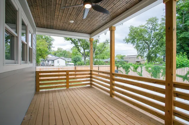 a backyard of a house
