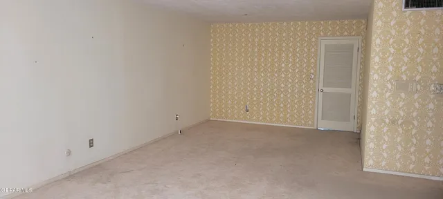 a view of an empty room