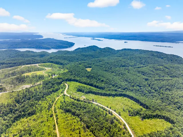a view of an outdoor space and a lake view
