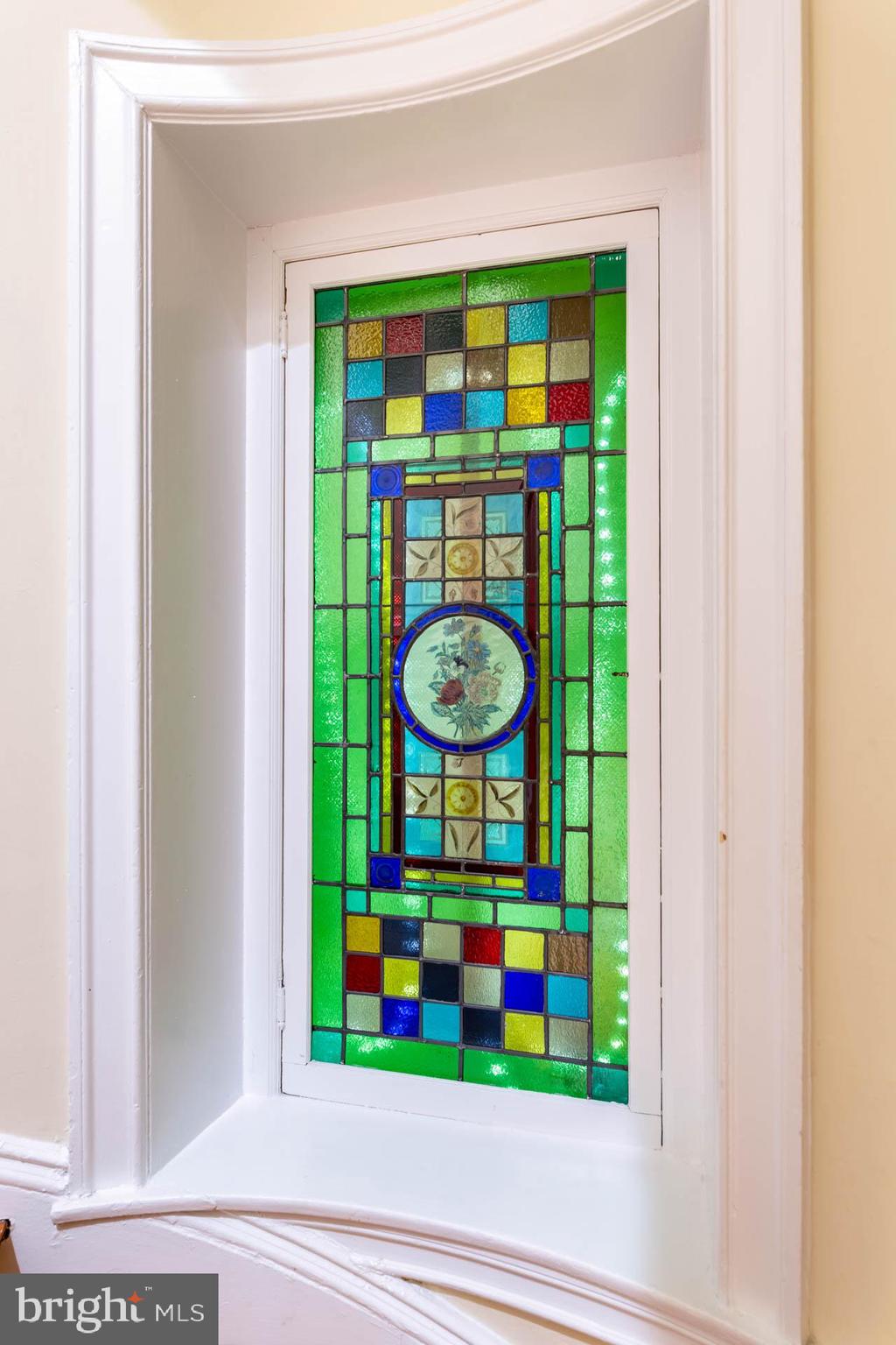 214 Roberts Road Ardmore, PA 19003 - Photo 25 of 63 Stair Stained Glass