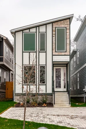a view of a house with a porch