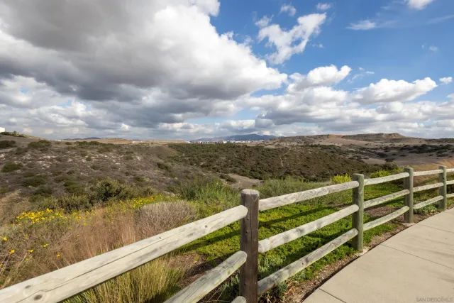 a view of city and mountain