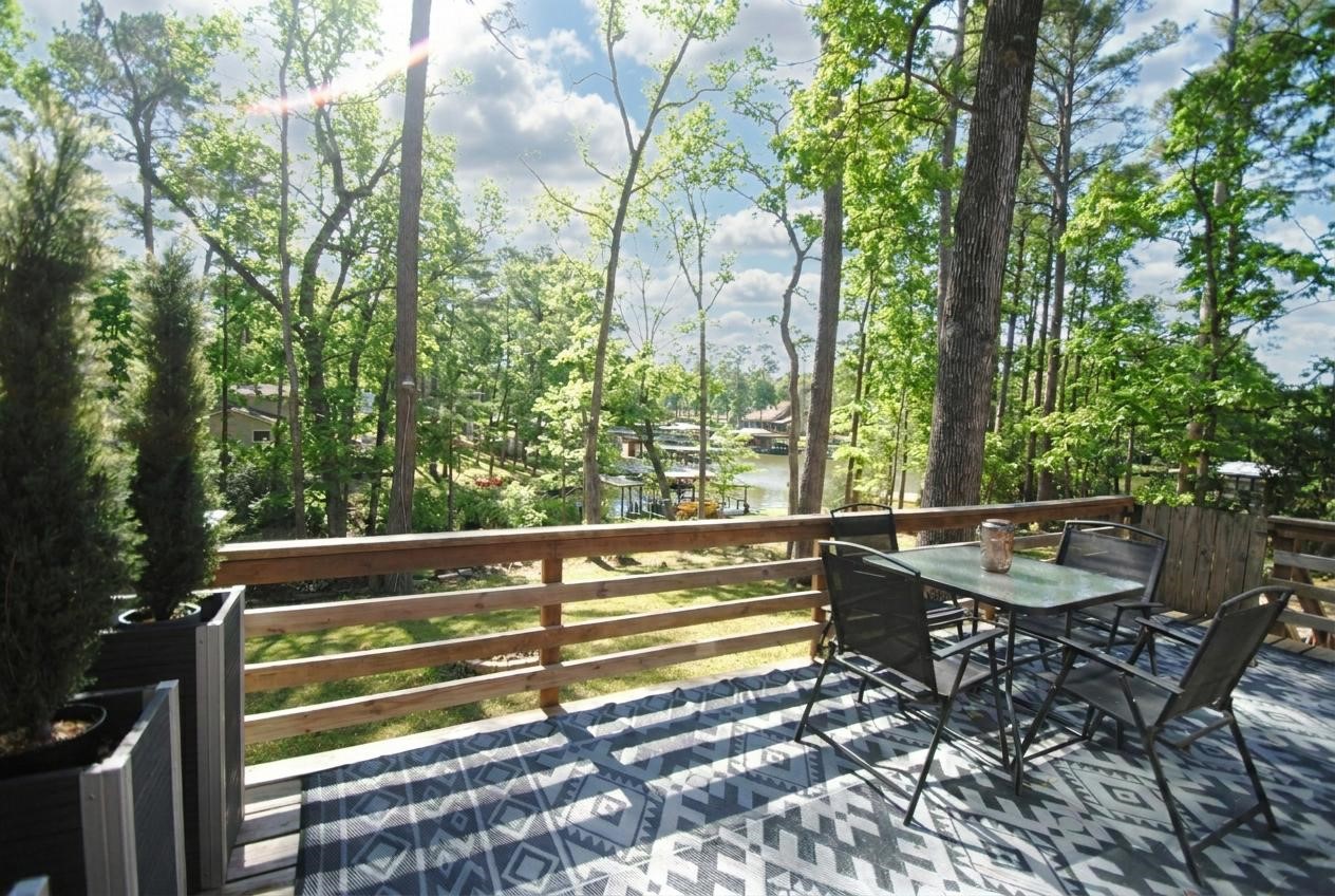 59 Paradise Loop Point Blank, TX 77364 - Photo 28 of 39 Beautiful view of the lake from the patio!