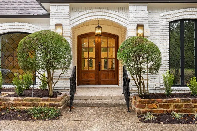 a front view of a house