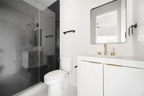 a view of a room with an empty space