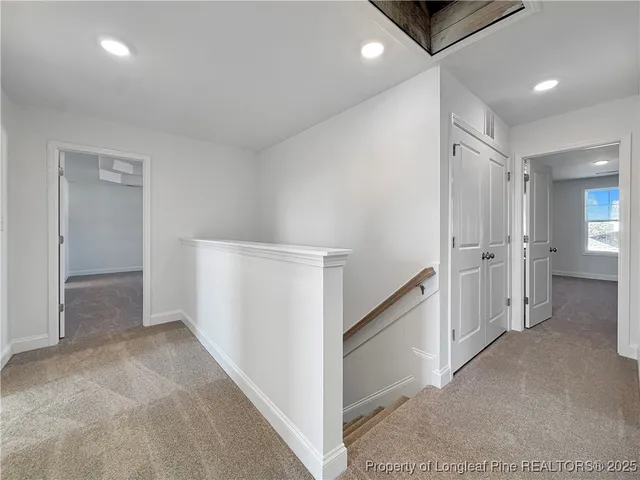 a view of a closet area