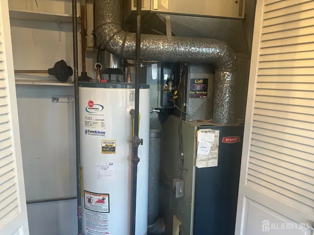 a view of a yard with large trees