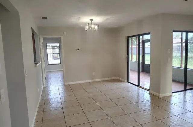 a view of a hallway with front door