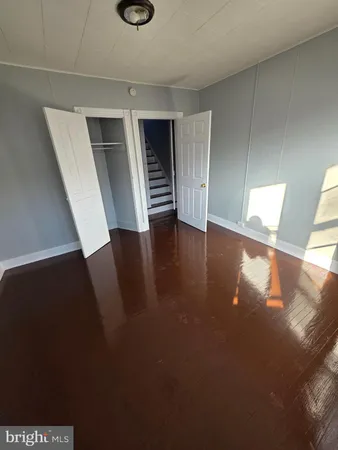 a view of a hallway with entryway