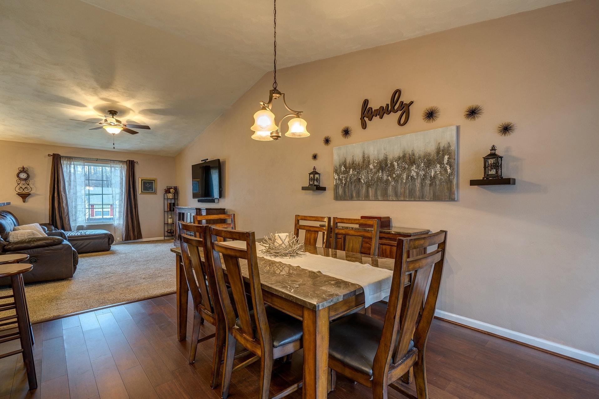 4203 Daugherty Road Salem, VA 24153 - Photo 12 of 35 a view of a dining room with furniture and wooden floor