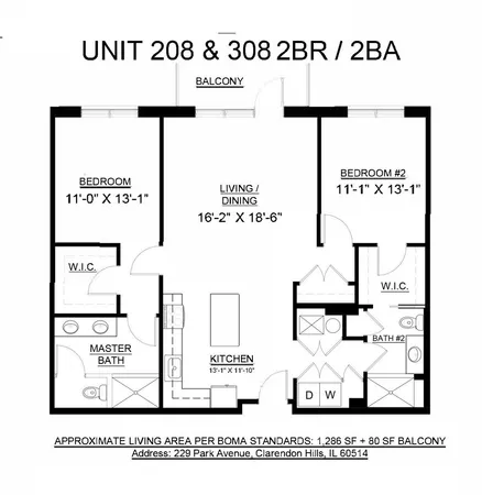 $3,950 | 229 Park Avenue, Unit 208, Clarendon Hills, IL 60514