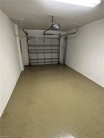a view of a garage