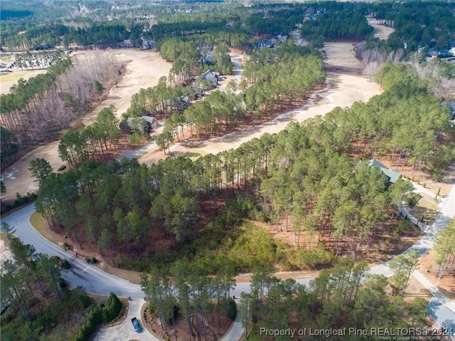 a view of lake with green space