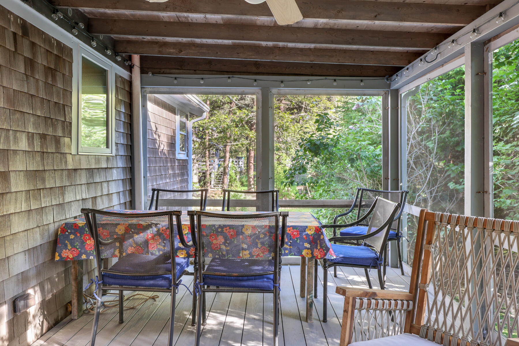 46 King Phillip Road Wellfleet, MA 02667 - Photo 22 of 32 a view of a chairs and table in the balcony