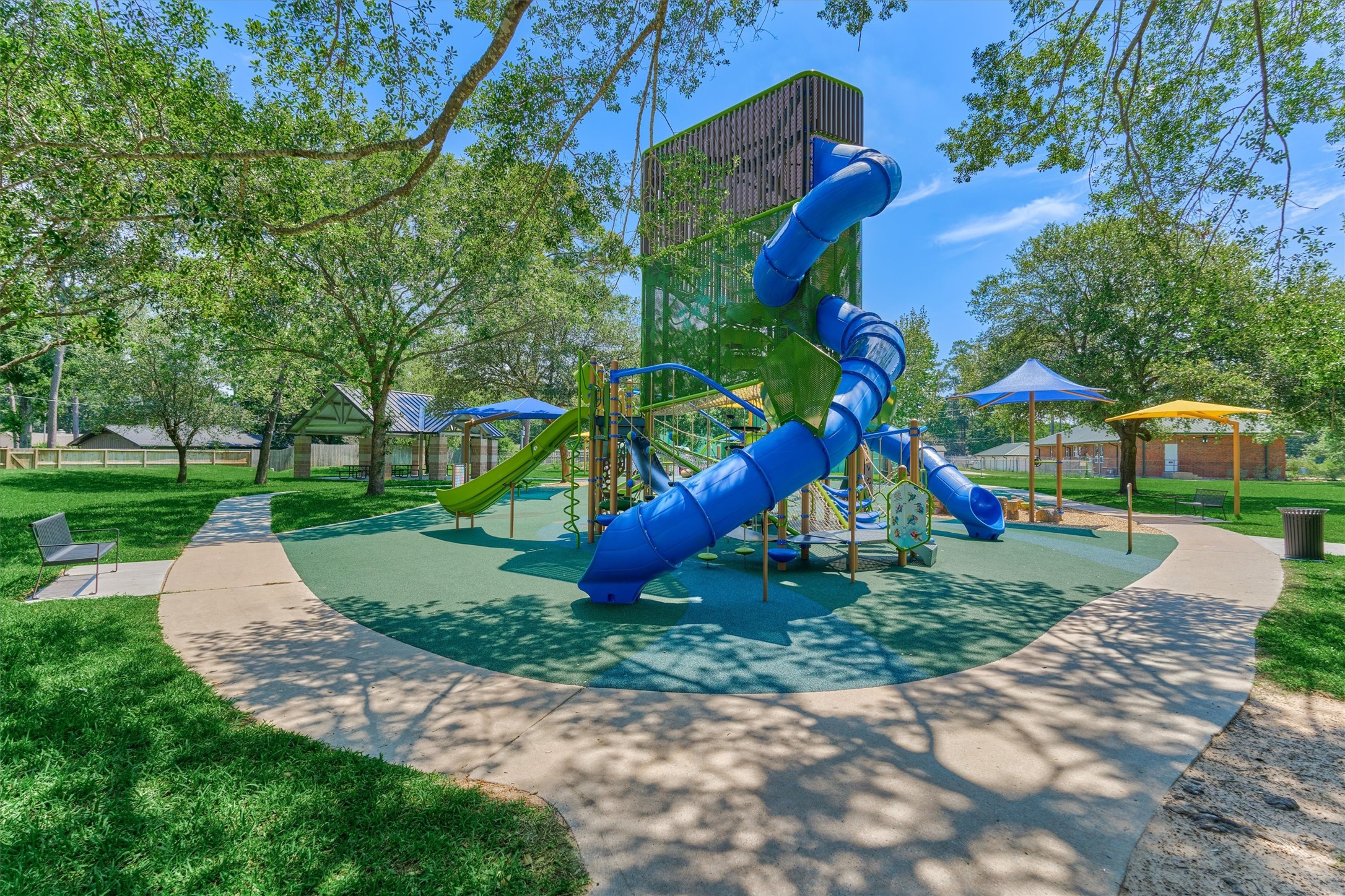 6515 Glenhill Drive Spring, TX 77389 - Photo 39 of 39 a childrens park with lots of swings and slides