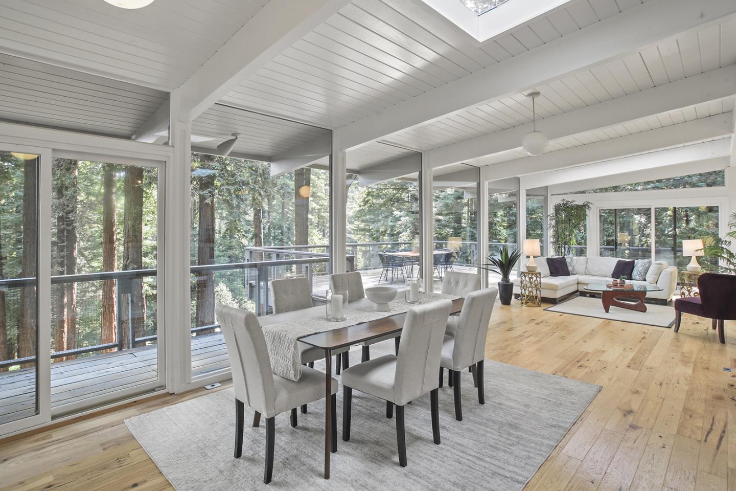 320 Grandview Drive Woodside, CA 94062 - Photo 2 of 43 a view of a dining room with furniture window and outside view