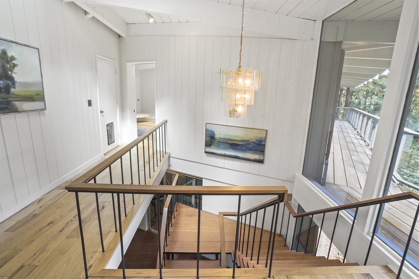 320 Grandview Drive Woodside, CA 94062 - Photo 21 of 43 a view of entryway with wooden floor and livingroom