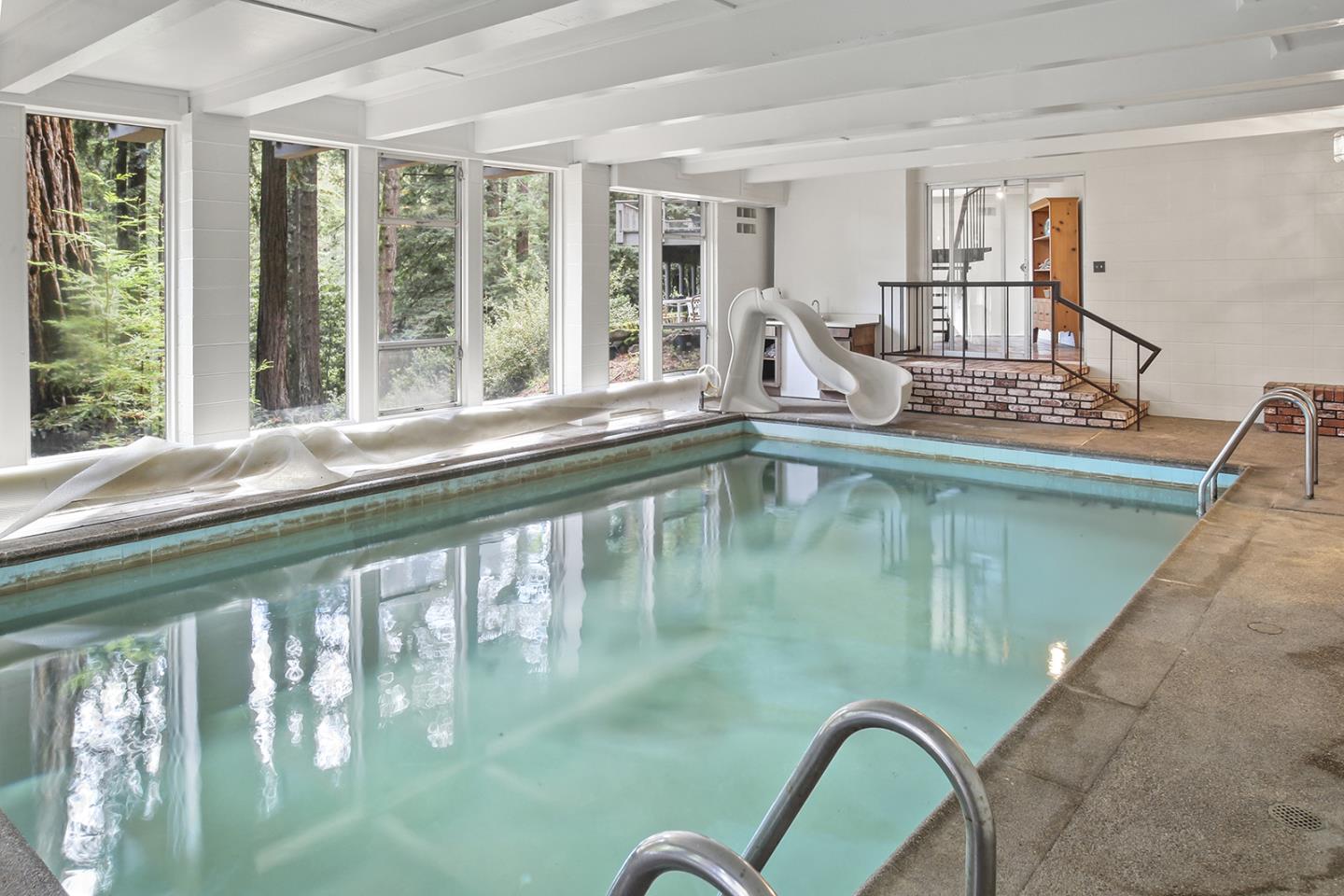 320 Grandview Drive Woodside, CA 94062 - Photo 30 of 43 a view of a swimming pool and outdoor seating