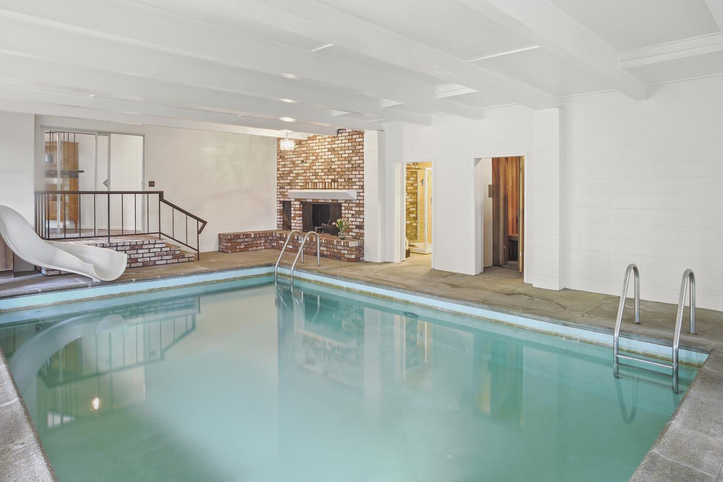 320 Grandview Drive Woodside, CA 94062 - Photo 31 of 43 a view of a kitchen counter top space with windows and cabinet