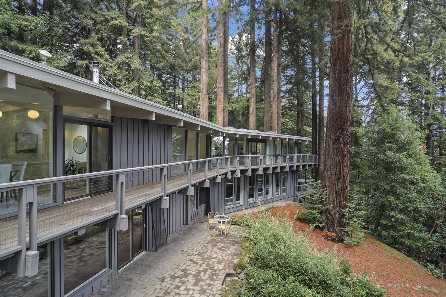 320 Grandview Drive Woodside, CA 94062 - Photo 36 of 43 a view of a balcony with trees