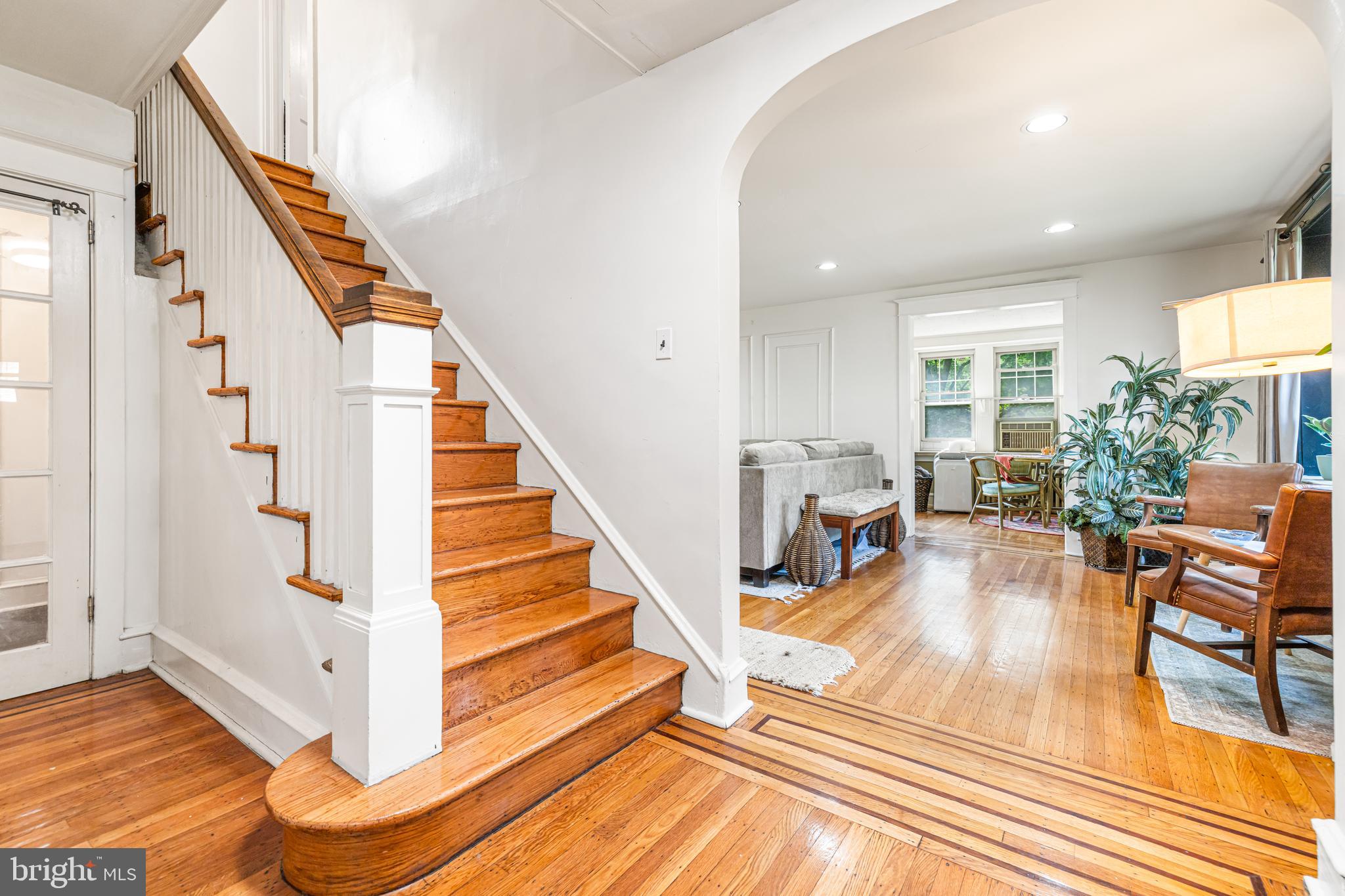 203 Hewett Road Wyncote, PA 19095 - Photo 3 of 47 Spacious foyer with central staircase